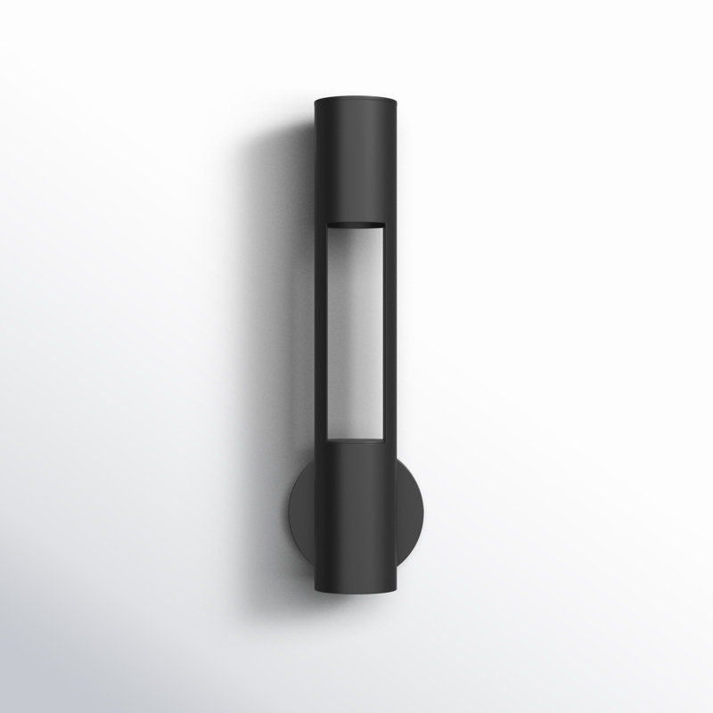 Olso 2 - Bulb 18.25'' H Outdoor Armed Sconce, Black