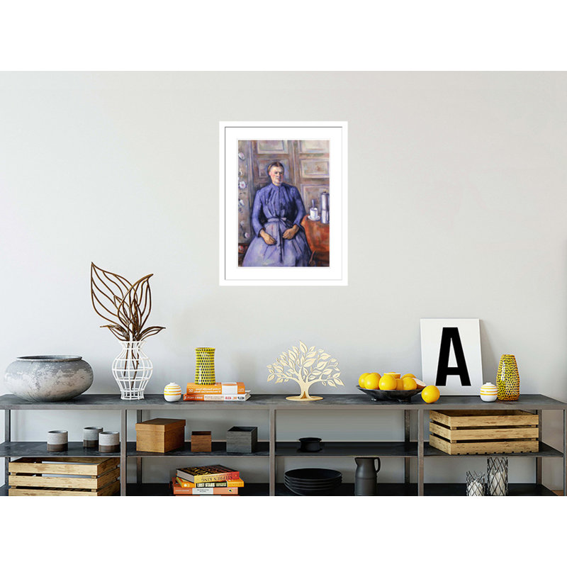 with a Coffee Pot by Paul Cézanne -Framed Giclee Print, 29.5" H x 23.05" W
