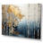 Minimalism Blue And Gold Forest On Canvas Print-424257263-424257258