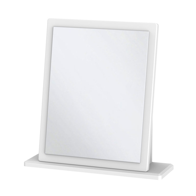 Fully Assembled Murier Dresser Mirror, White Ash