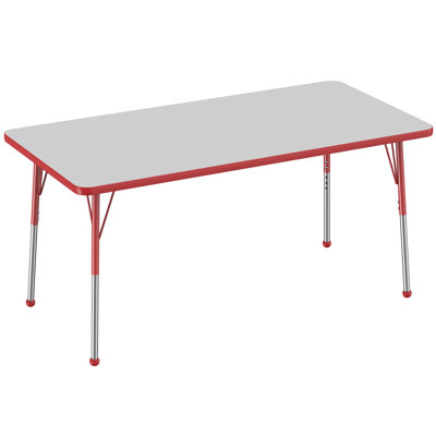 Rectangle T-Mold Adjustable Height Activity Table