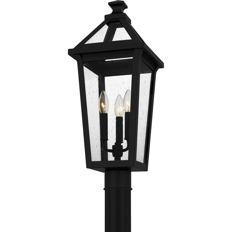 Lampadaire d'extérieur 3 lumières noir mat Achaius