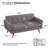 Jadier 66" Upholstered Loveseat Square Sofa-1230110786-1229713458