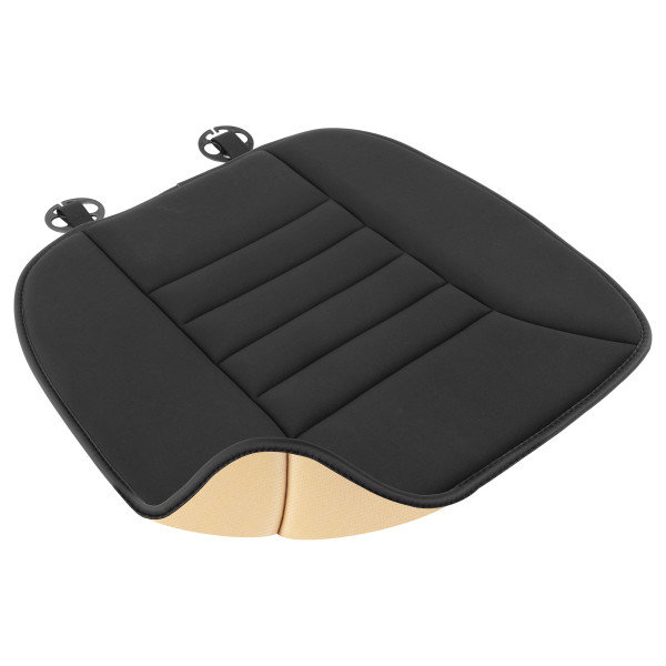 Black Memory Foam Car Seat Cushion Pad with Non-Slip Bottom