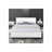  Abbey Platform Bed, White, King