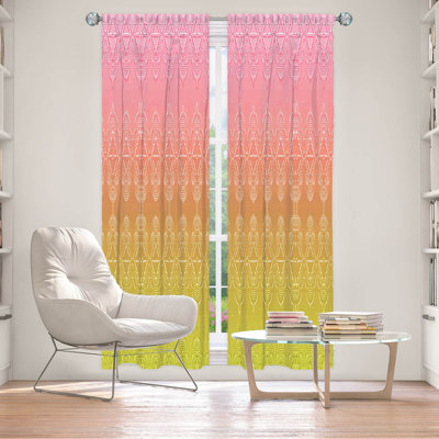 Ensemble de 2 panneaux de rideaux pour fenêtre Vandela par Susie Kunzelmanelman - Ombre