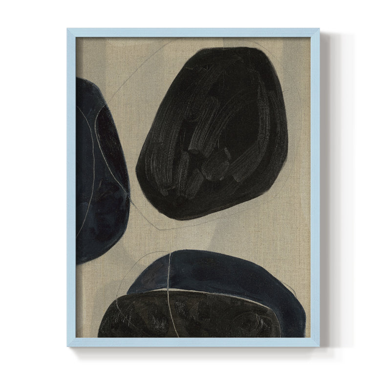Gravity II, reproduction encadrée - bois massif, Bleu, H 10 po x l 8 po