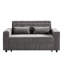 Lit gris avec porte-gobelets ajustables et pratiques pour les petits coussins lombaires-1861735308