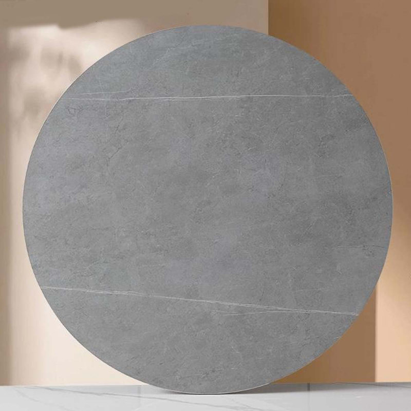 Élégant plateau de table rond en ardoise Pandora