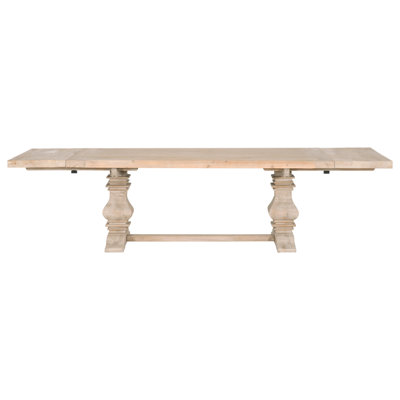 Montsoreau Extendable Pine Round Solid Wood Dining Table