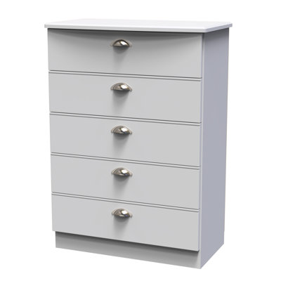 Fully Assembled Murier 5 Drawer Chest