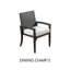 Chaise de terrasse avec coussin Alizee