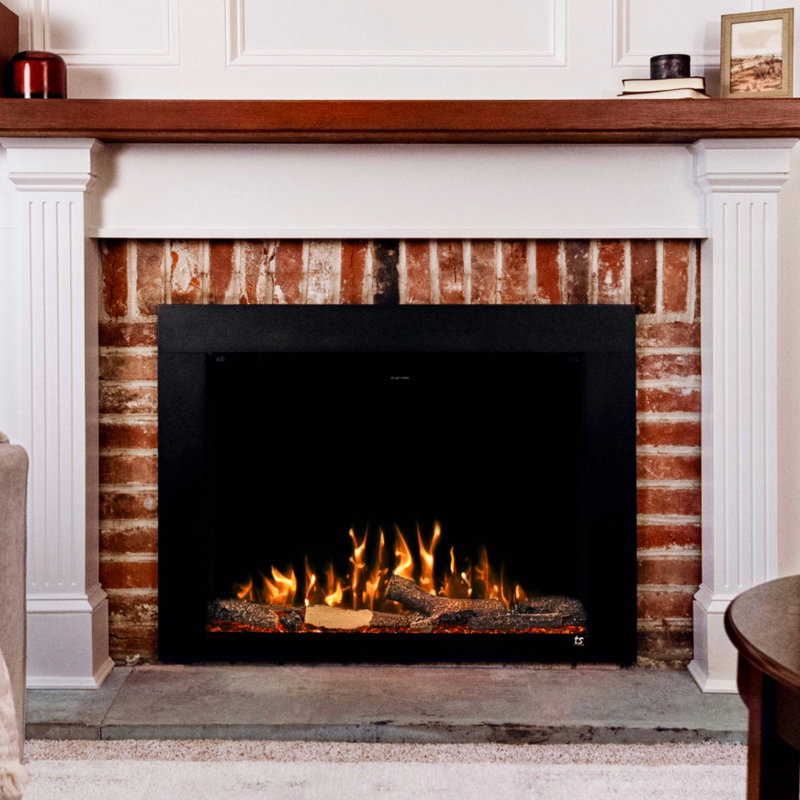 Fireplug Pro Smart Electric Fireplace Insert with Fire Crackle Sound, 22"H x 30"W x 7.88"D