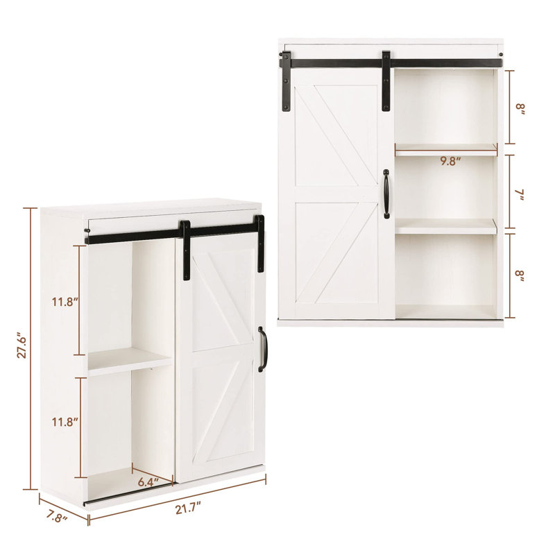 Armoire de salle de bain murale Breene, Blanc