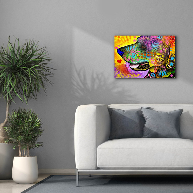 «I Can See For Miles» par Dean Russo, art mural sur toile, H 18 po x l 26 po x P 0,75 po