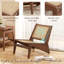 Chaise d'appoint Mid-Century, Chaise longue en rotin pour le salon-2127489402