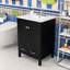 Meuble-lavabo avec lavabo, 1 tiroir et 2 portes-416764464
