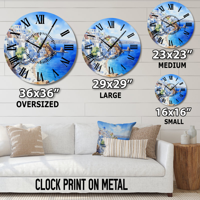 Horloge murale Santorini, Grand