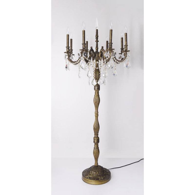 Porchella 62'' Candelabra Floor Lamp, Bronze