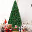 Arbre de Noël vert en PVC avec support en métal-639806806