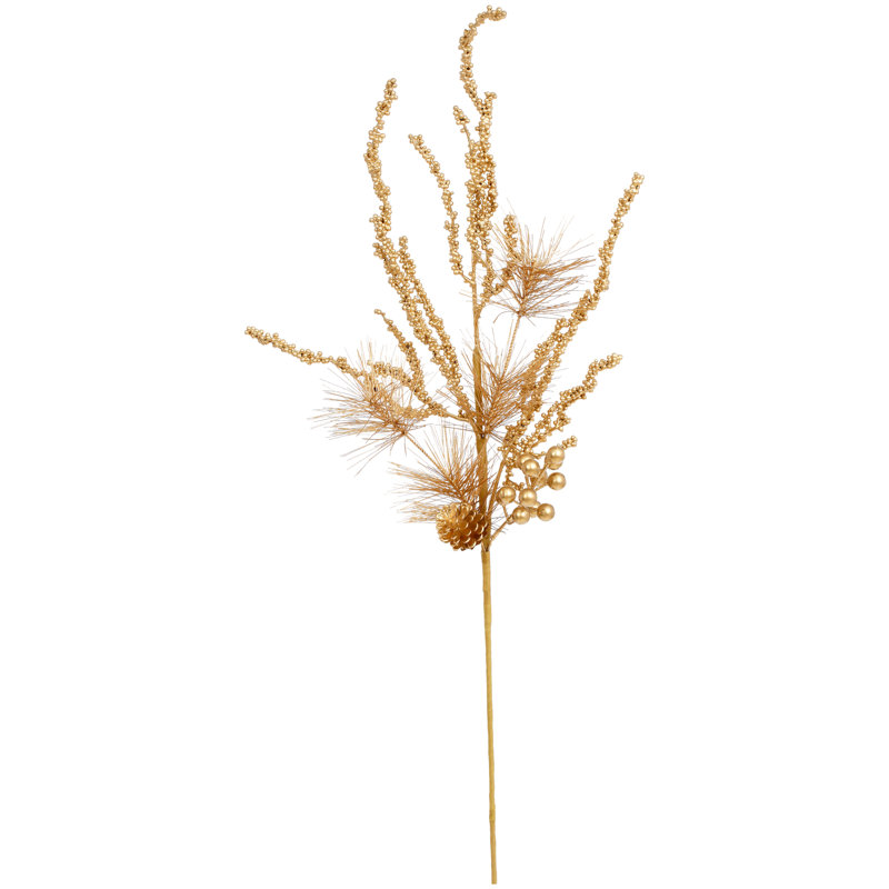 Médaillon pin doré 39,5 po - ensemble de 12