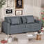 2 Seater Linen Sofa Bed-284399724