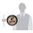 Howa Round Plastic Wall Clock 12 Inches