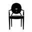 Chaise avec accoudoirs Amy King Louis-486661573