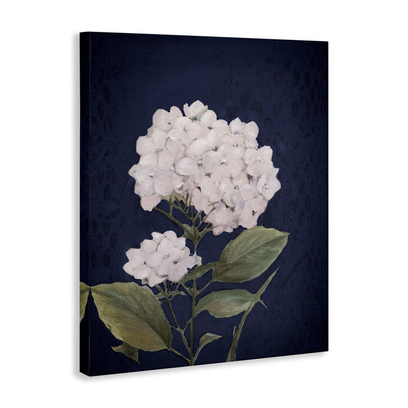 White Hydrangea Blossom Canvas Wall Art by Patricia Pinto, 20" H x 16" W