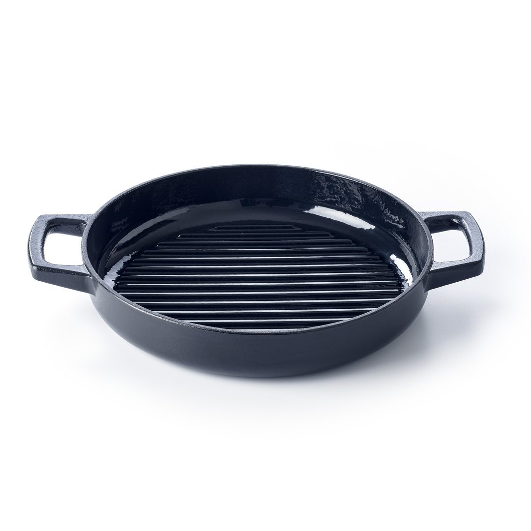 Alva Nori 11" Premium Enameled Cast Iron Grill Pan Alva