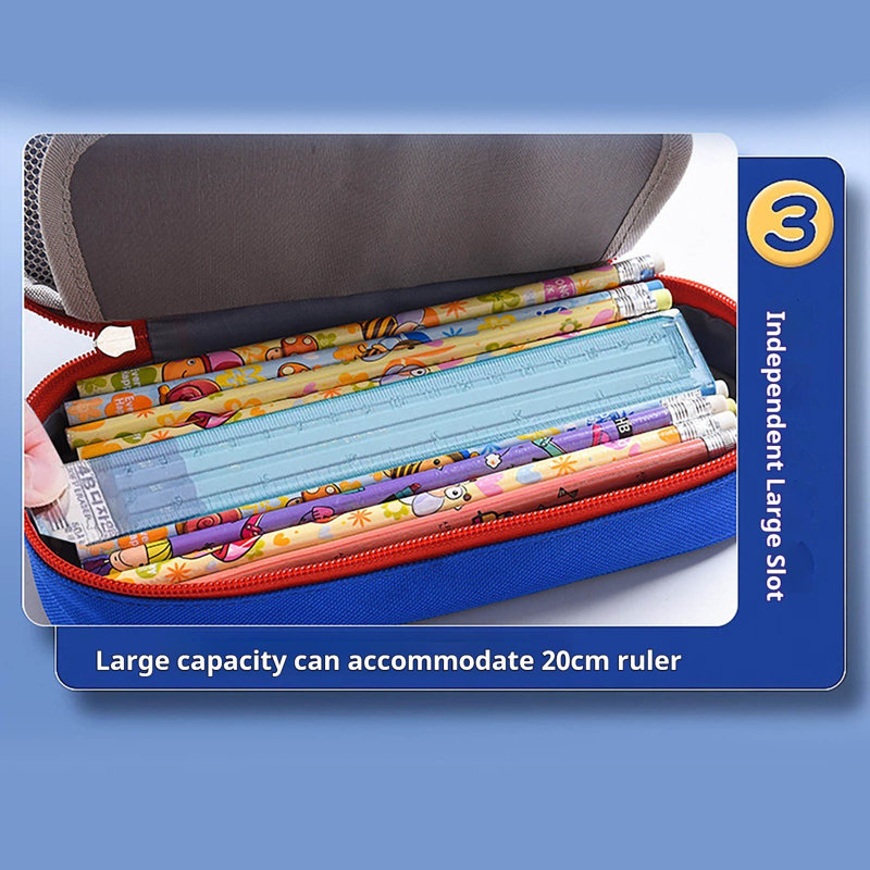 Étui à crayons Étui à crayons grande capacité Purecolor Multifonctionnel, Light Blue