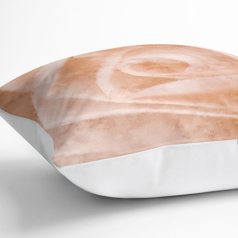 Light Painting Cushion with Filling, 55cm H x 55cm W x 20cm D, White