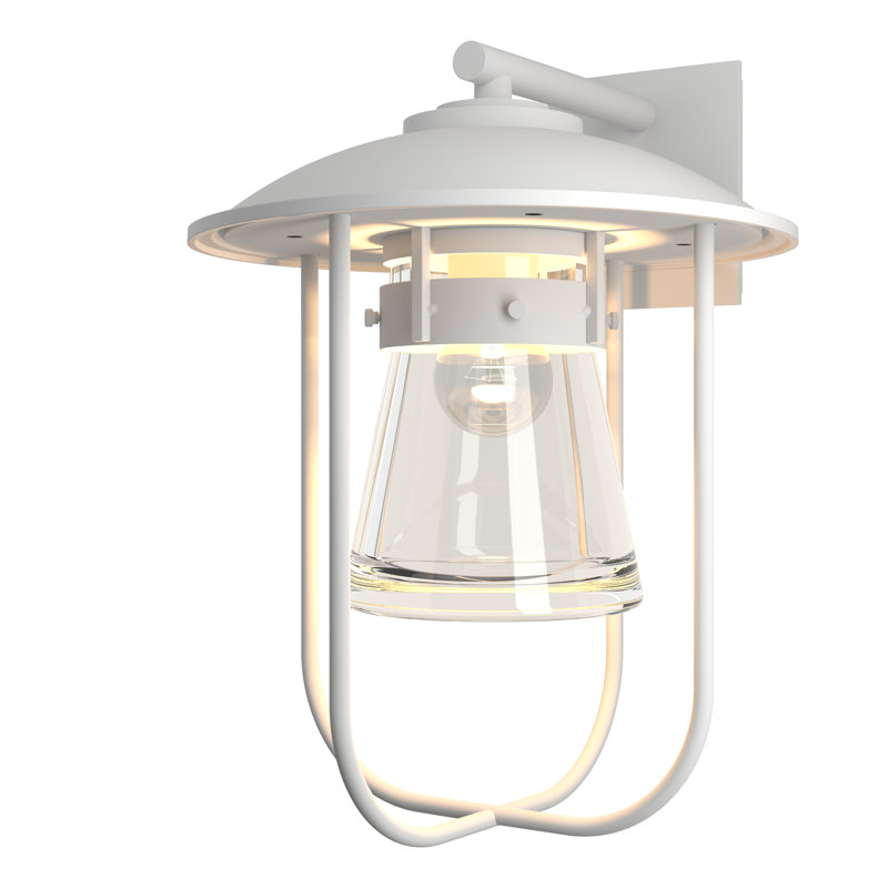 Erlenmeyer Large Outdoor Sconce, Coastal White
