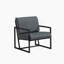 Fauteuil moderne et élégant en similicuir avec structure en métal robuste pour une expérience d'assise confortable et durable