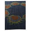 Tapis carré bleu marine Myrick