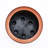 7.8 In. Dark Wood Plastic Self-Watering Planter Pot