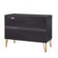 Commode cannelée 35 po Dumbo en noir (3 tiroirs)-1806292552