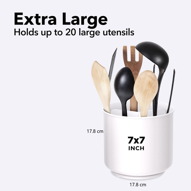 Plastic Round Utensil Crock