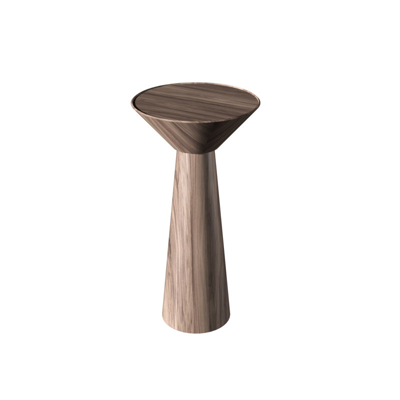 Table de bout Conic, Noyer noir