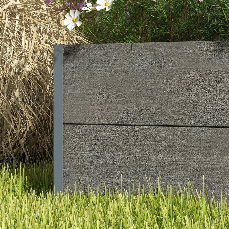 Lit de jardin surélevé avec treillis pour plantes grimpantes Outsunny