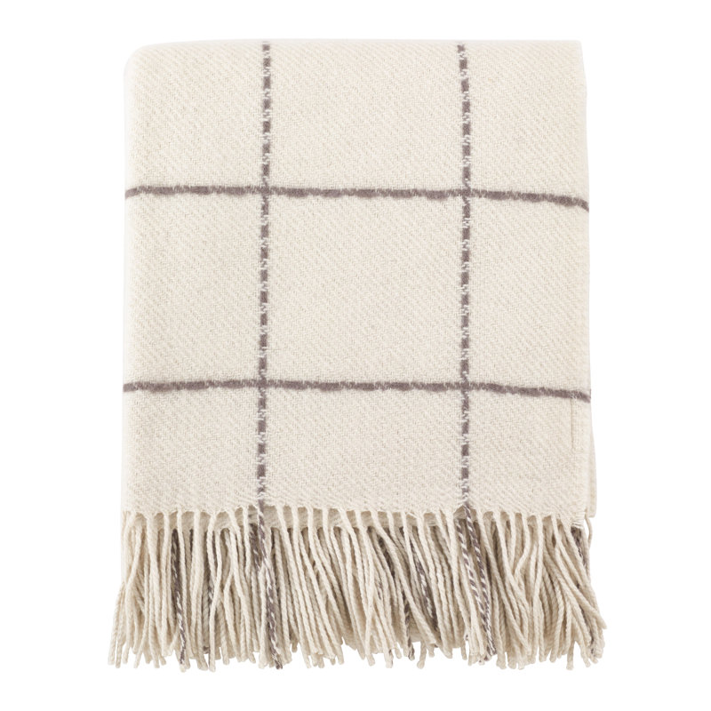 Hand Woven Throw Blanket, Ivory