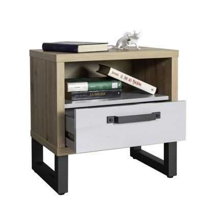 Lafabrica 52cm W Manufactured Wood Bedside Table
