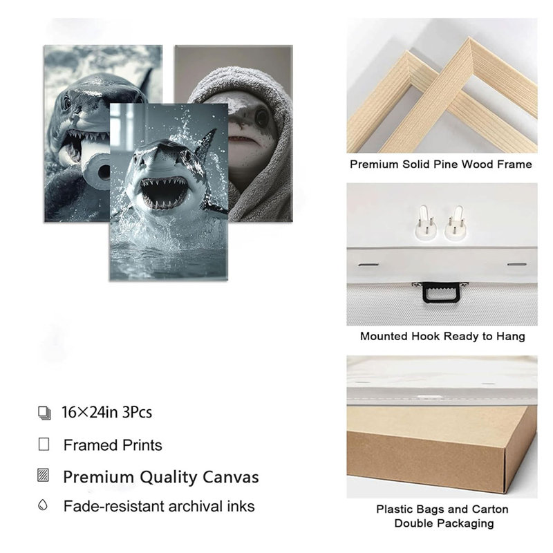 3 Piece Wrapped Canvas Wall Art