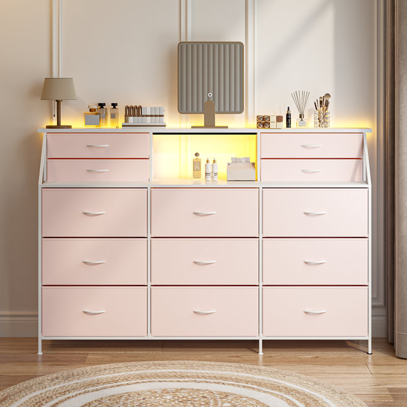 Commode 70 "avec 13 grands tiroirs, Rose