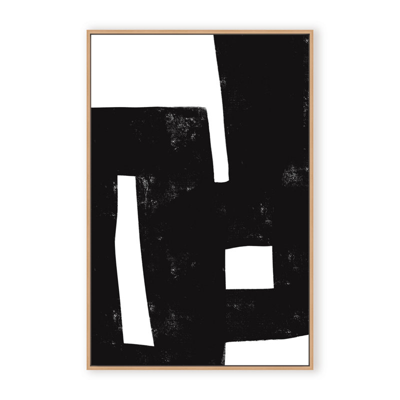 Abstract I Was Never There by  - Picture Frame Painting on Paper, 36" H x 24" W x 1.125" D, Framed Print, Black