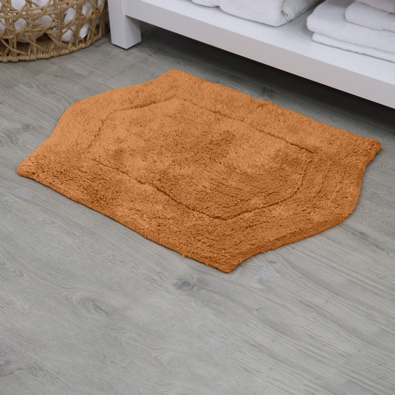 Tapis pour salle de bain Morissette, L 21 po x L 34 po, Terracotta