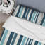 Literie de style nautique à rayures bleues-1730530971
