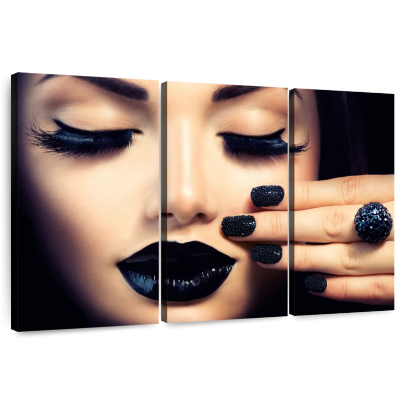 Shuttleworth Black Themed Makeup, 48" H x 74" W