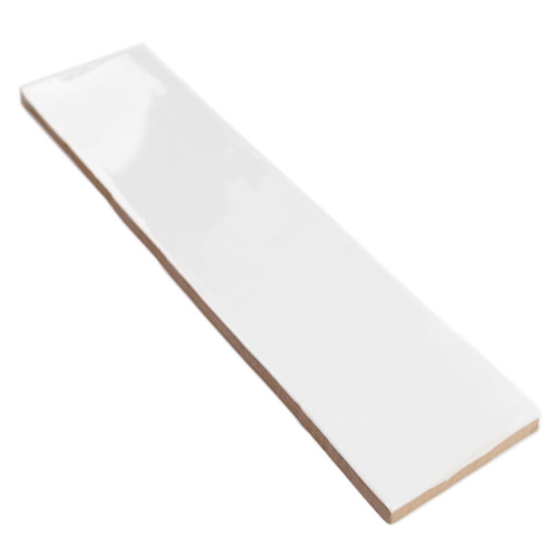 Lancaster Polished Ceramic Wall Tile, White