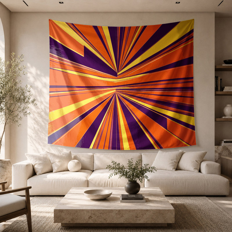 Tapisserie murale Hard Edge 58, 68 po x 80 po